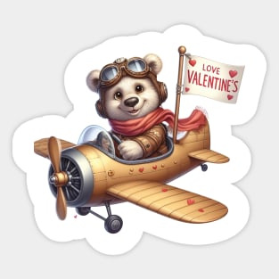 Valentine Love Bear Sticker